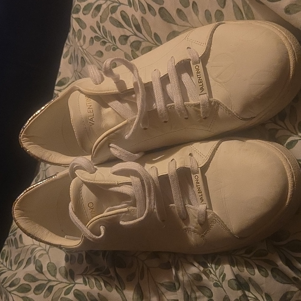 Valentino by Mario Valentino Sofia Leather Sneakers